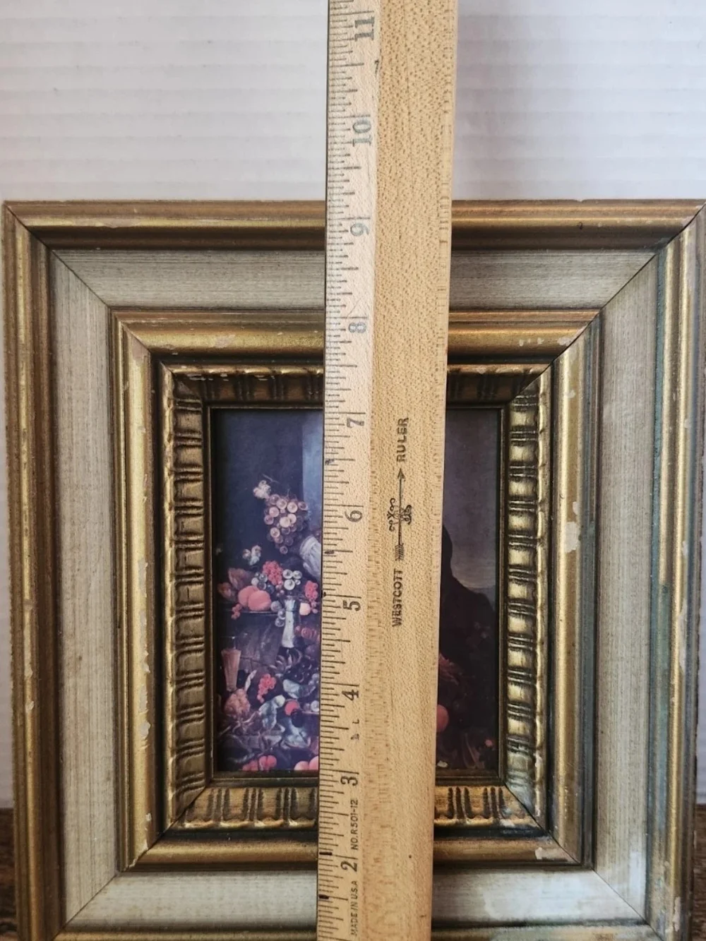 Gold Decorative Picture Frame with Ornate Inner Trim